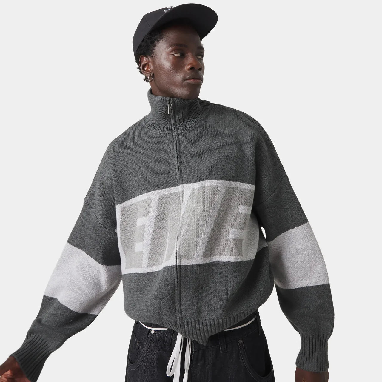 Zipper Grey Knit - Emestudios
