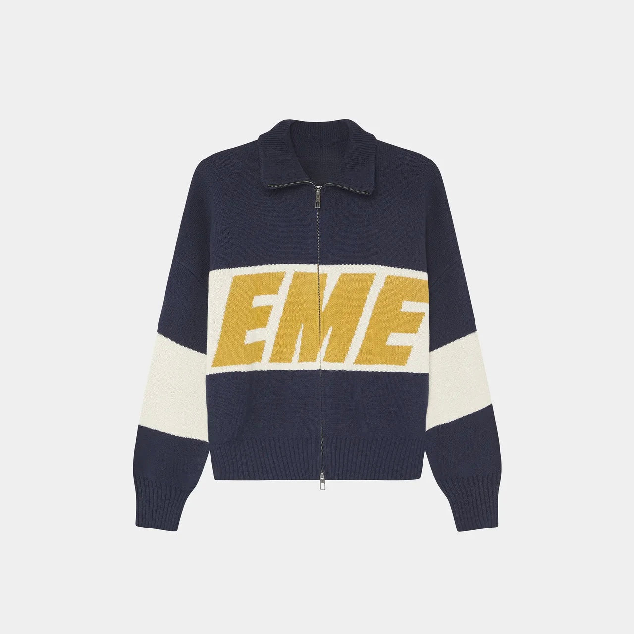 Zipper Mustard Knit - Emestudios