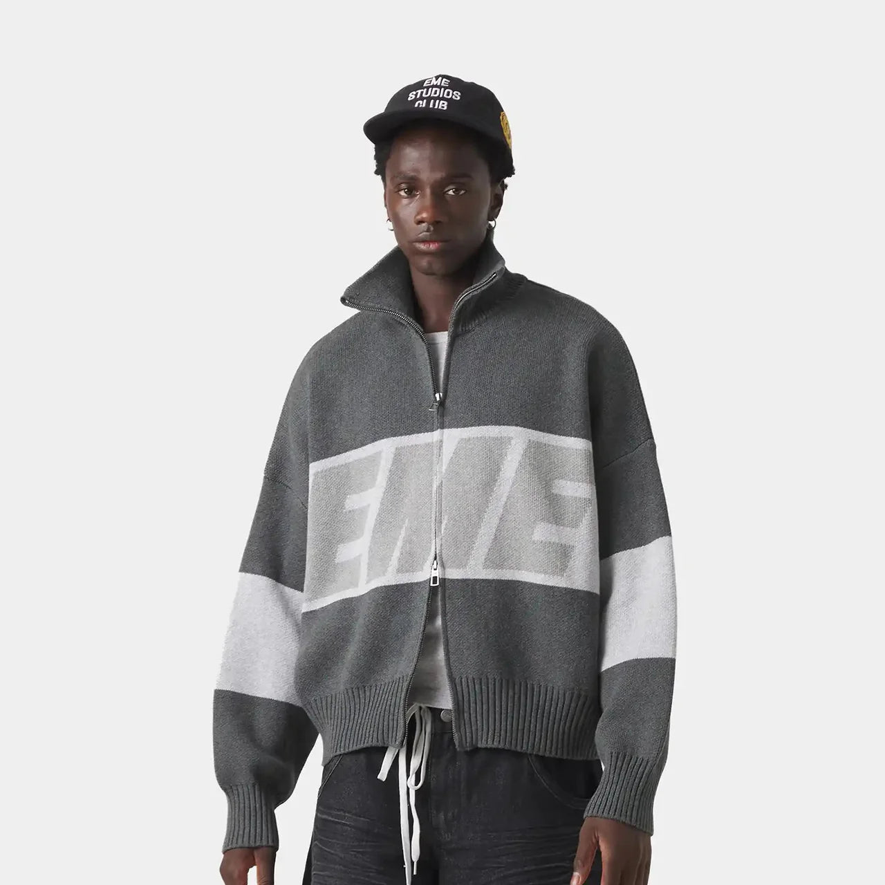 Zipper Grey Knit - Emestudios