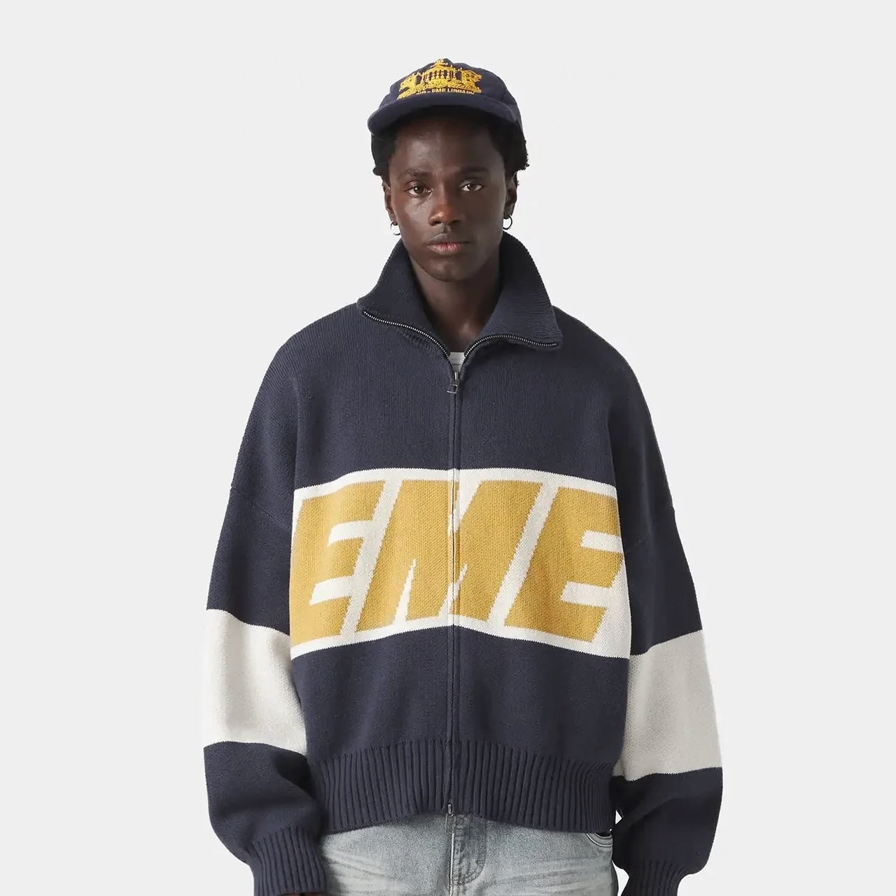 Zipper Mustard Knit - Emestudios