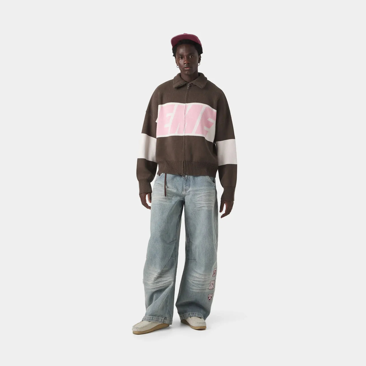 Zipper Pink Knit - Emestudios