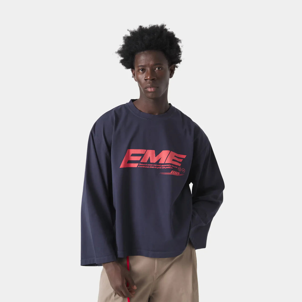 Bound Navy Long Sleeve