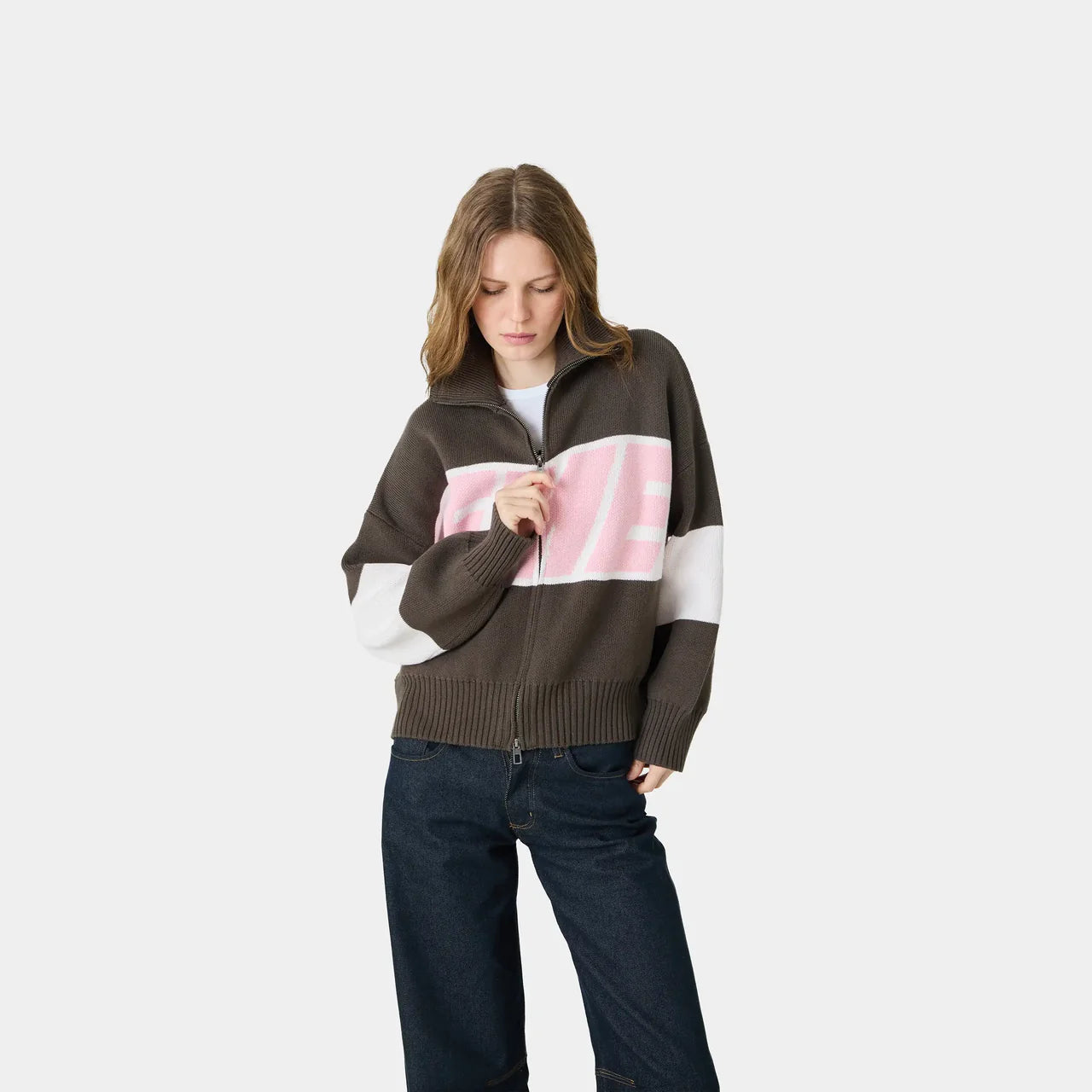 Zipper Pink Knit - Emestudios