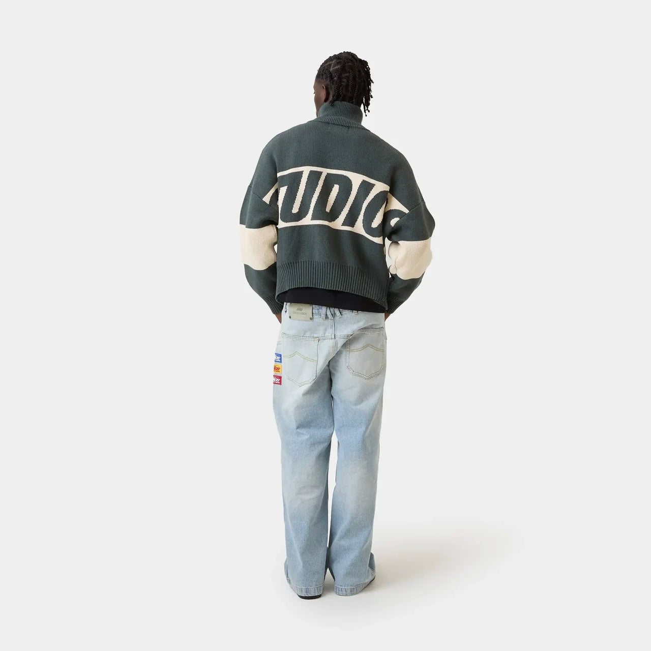 Zipper Green Knit - Emestudios